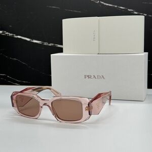 NEW SPR17W 19Q10D PRADA WOMEN SUNGLASSES PR17WS 19Q10D PINK SPR 17W PRADA